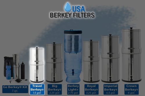 Travel Berkey Water Filter with FREE Berkey Stainless Steel Spigot - Image 2