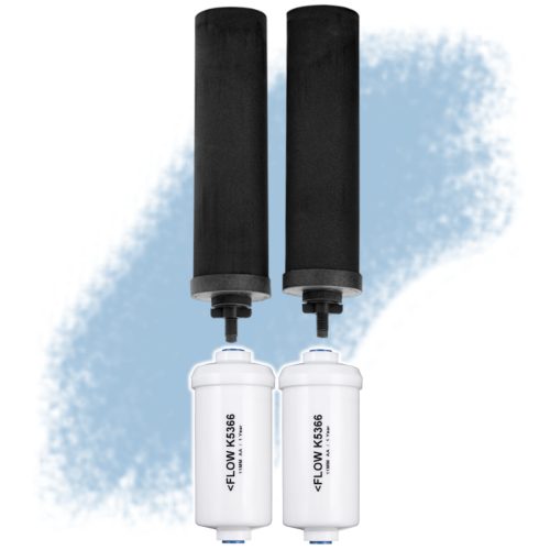 Black Berkey Replacement Purification Elements & PF2 Fluoride (Combo)