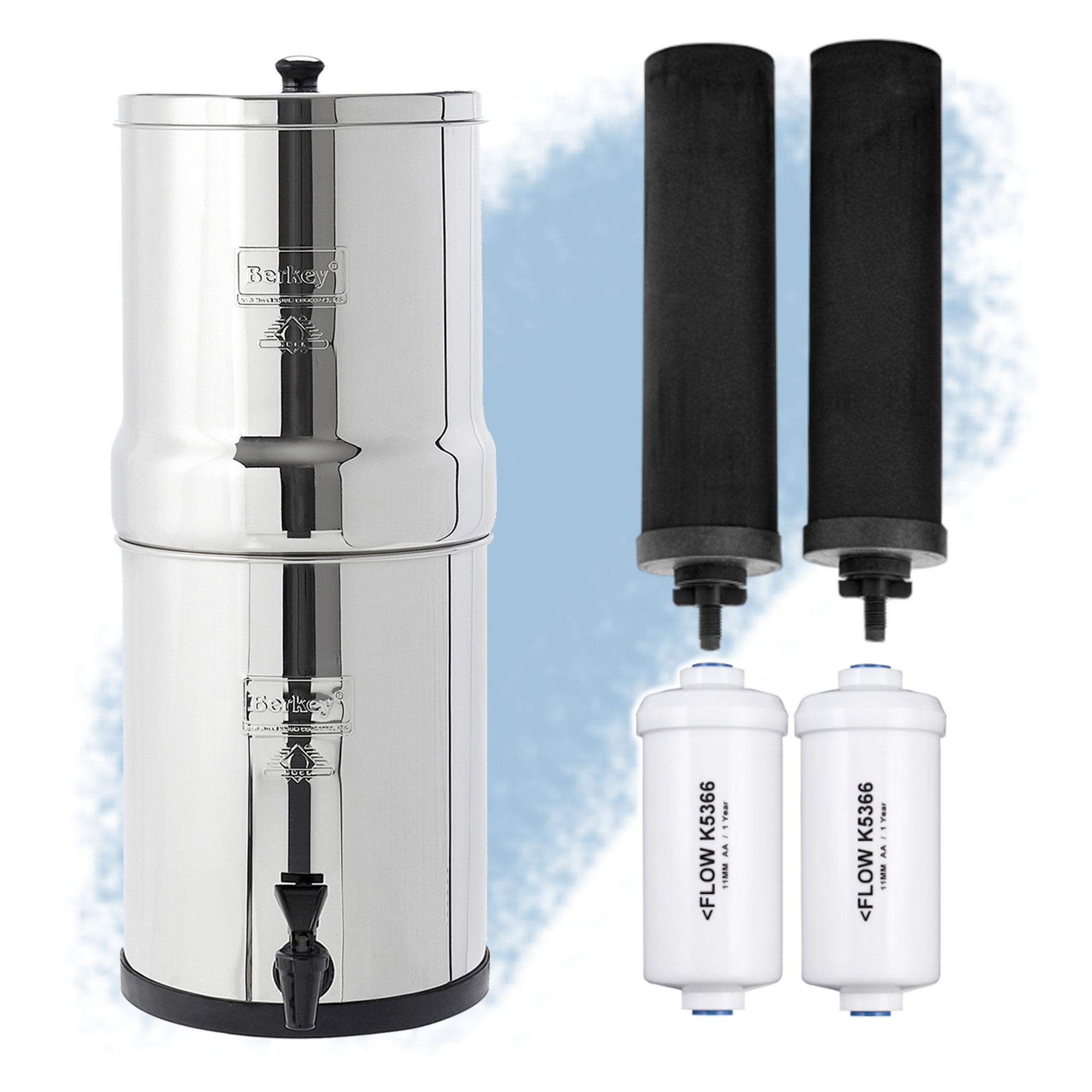 Travel Berkey Water Filter with PF2 (Next Day Delivery)