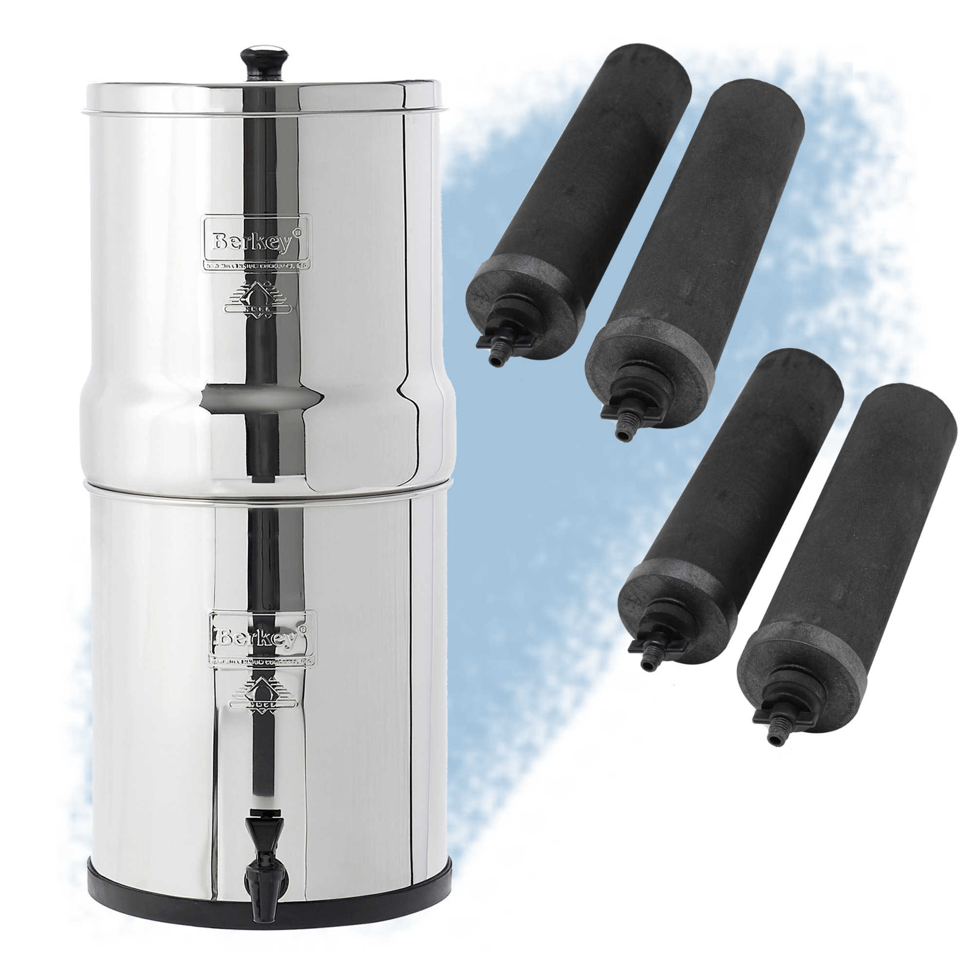 Big Berkey System (4) Black Berkey Elements Bundle