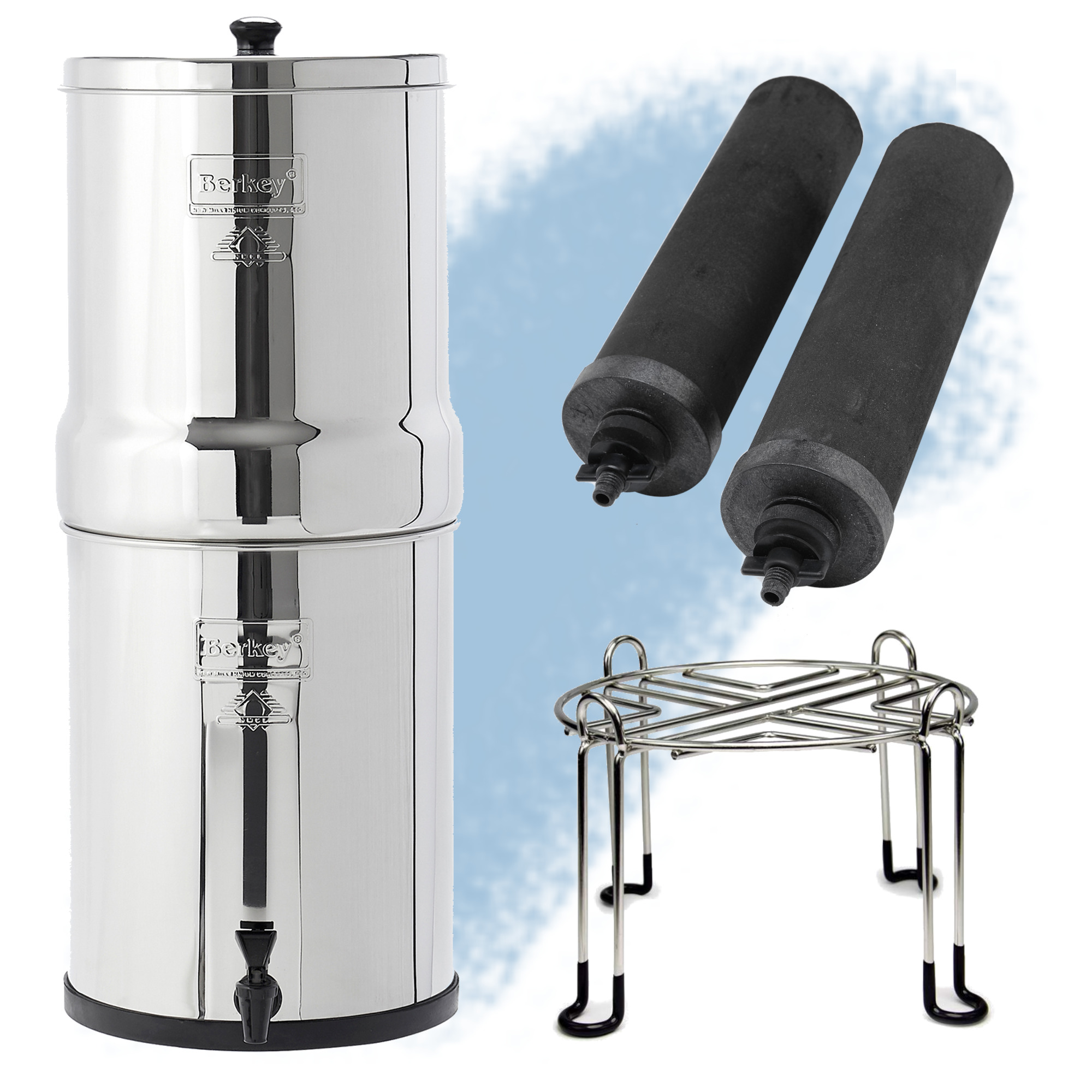 Royal Berkey System Stainless Stand Bundle
